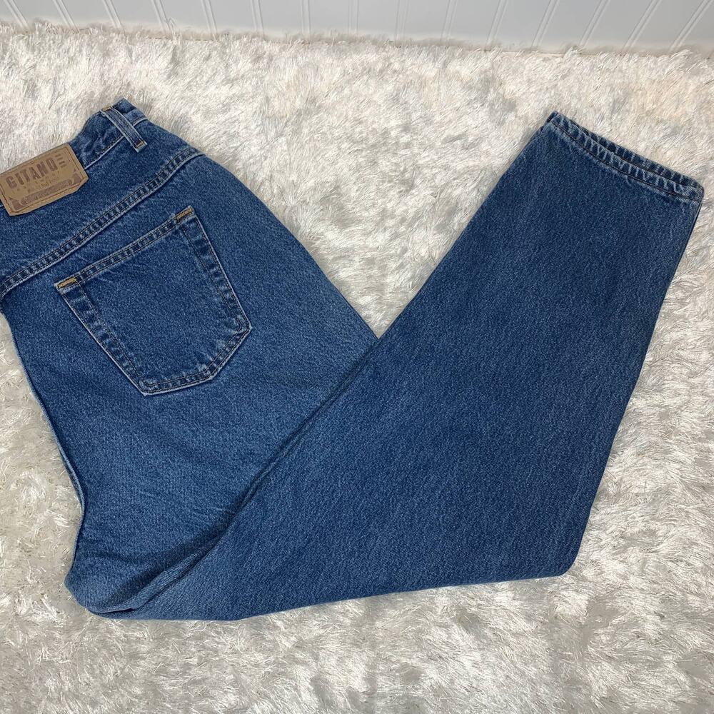 Gitano Vintage Jeans 35" Waist Medium Wash Mom Jeans